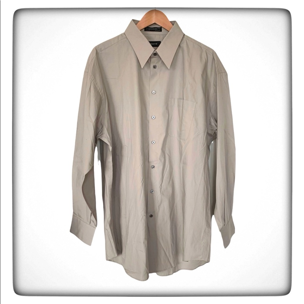 Claiborne Big & Tall Dress Cotton Shirt Size XXL Business Casual Officewear